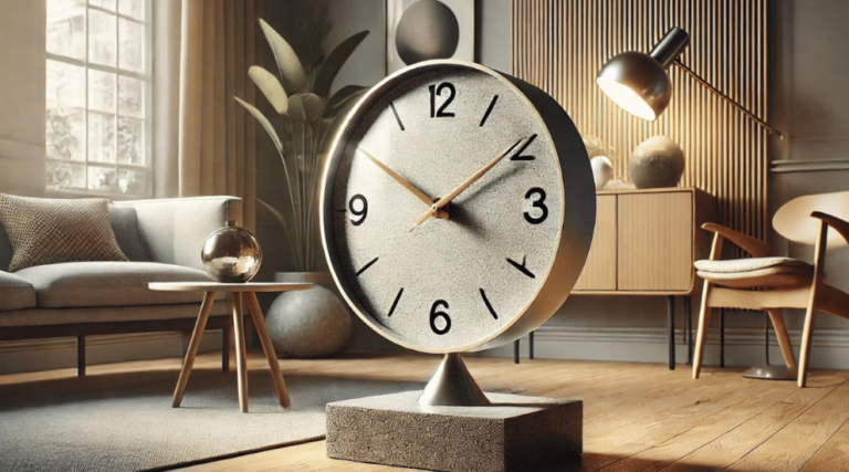 Tischling Stone Weighted Clock: A Timeless Fusion Of Craftsmanship And Design